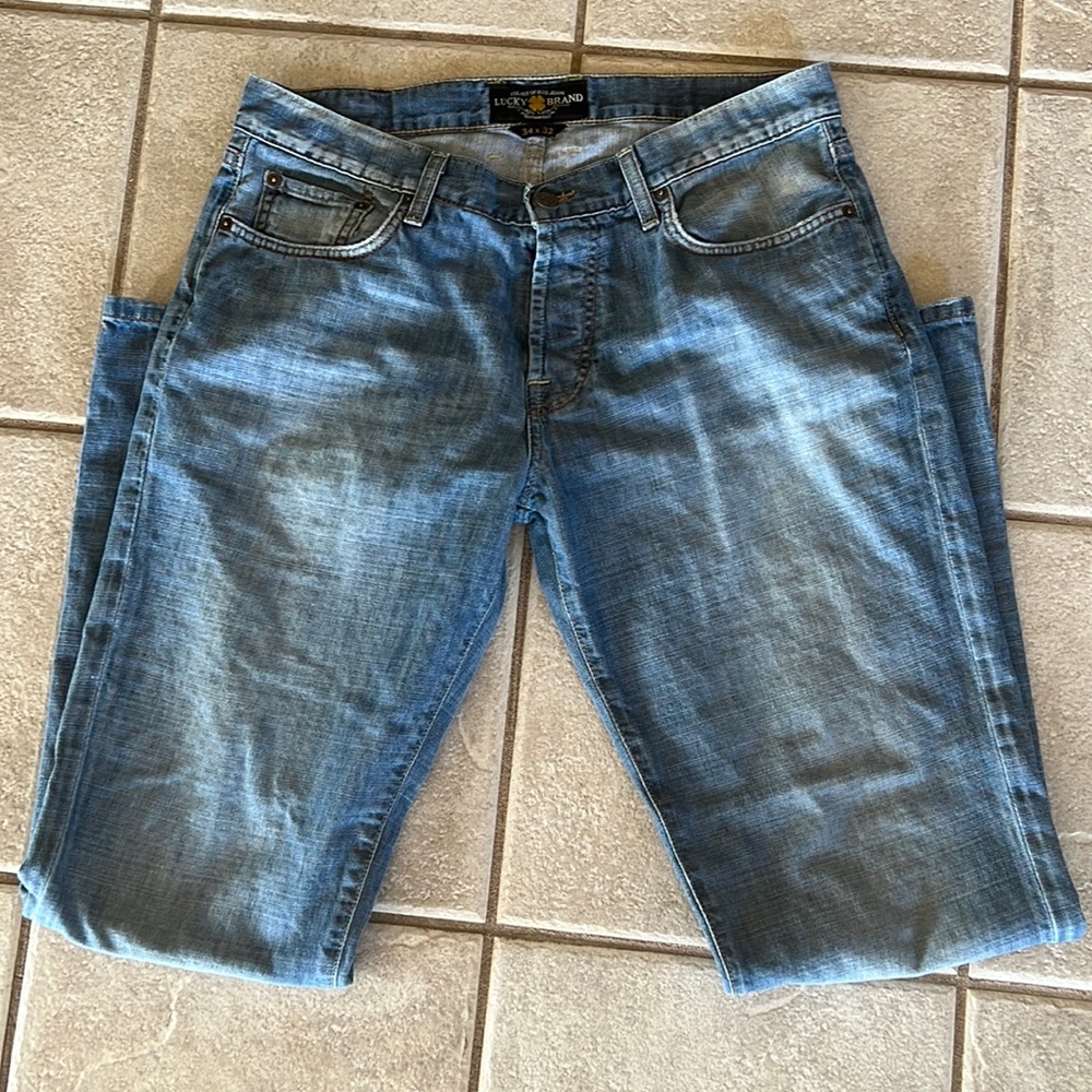 LUCKY BRAND 34X32 Men’s Jeans 3 Button Fly Bootcut